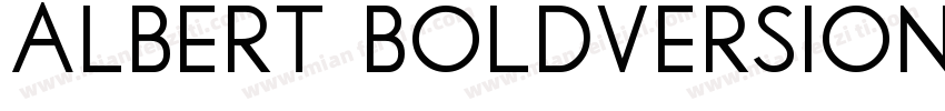 Albert BoldVersion 1字体转换